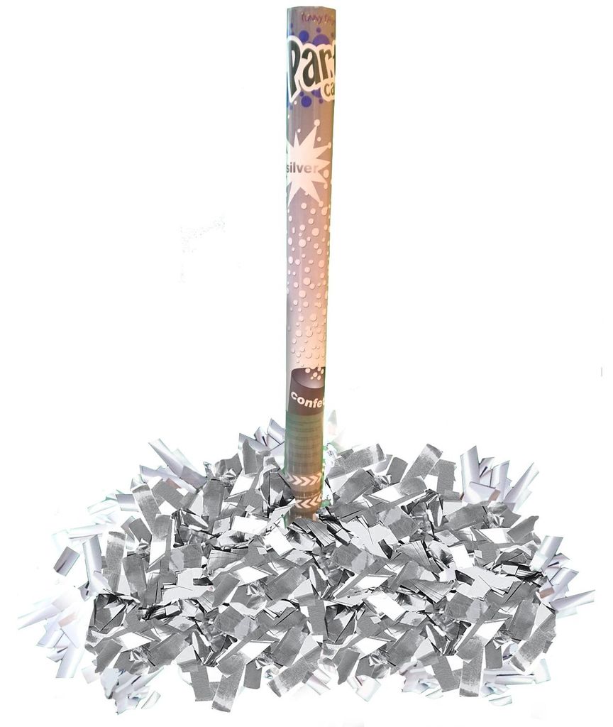 Konfettikanone 60 cm Party Shooter mit farbigen Produktbild 