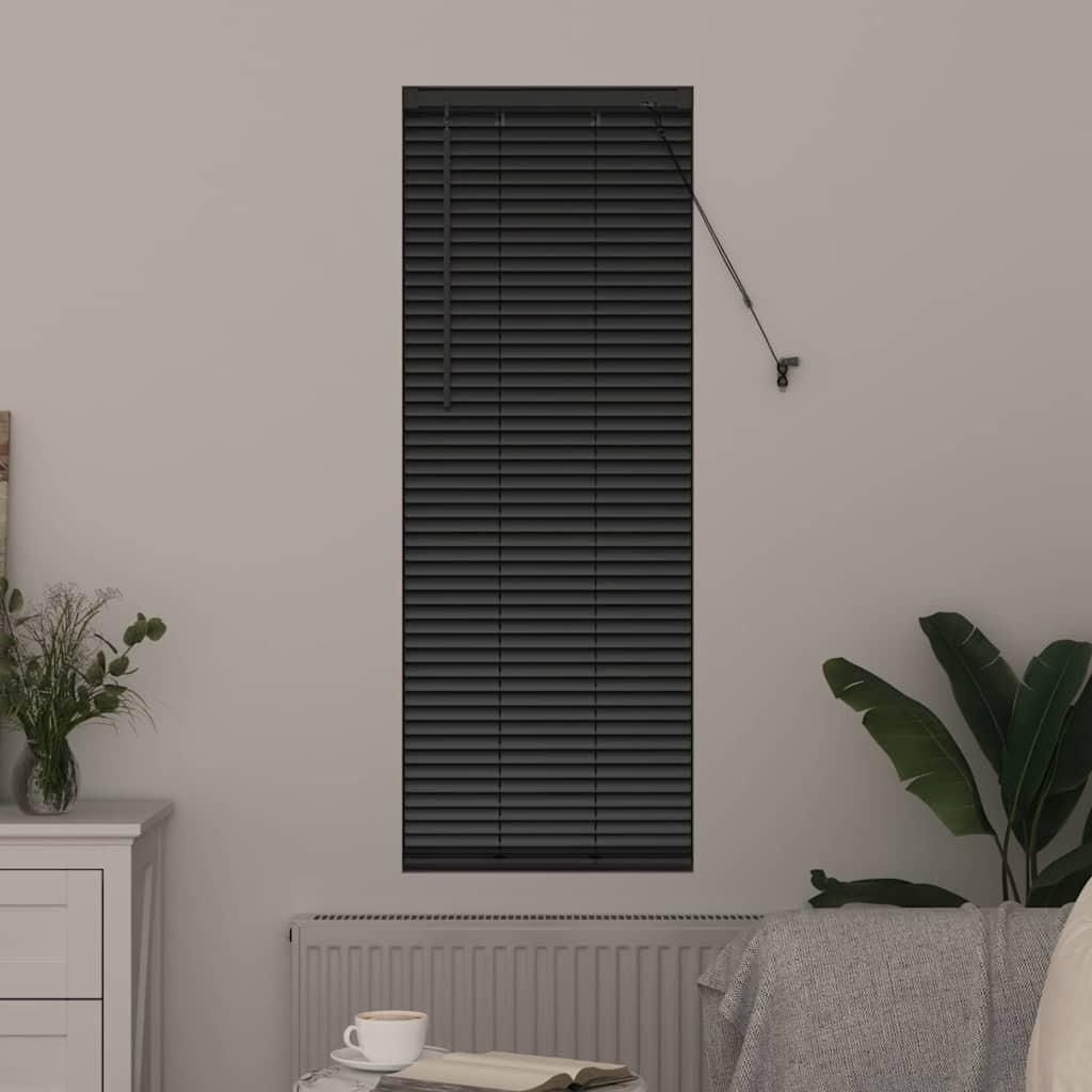 "im Diskont"Balkenjalousien - CLORIS - Robust und langlebig - Schwarz 130x45cm Aluminium - Rollos NeuMöbel6371209