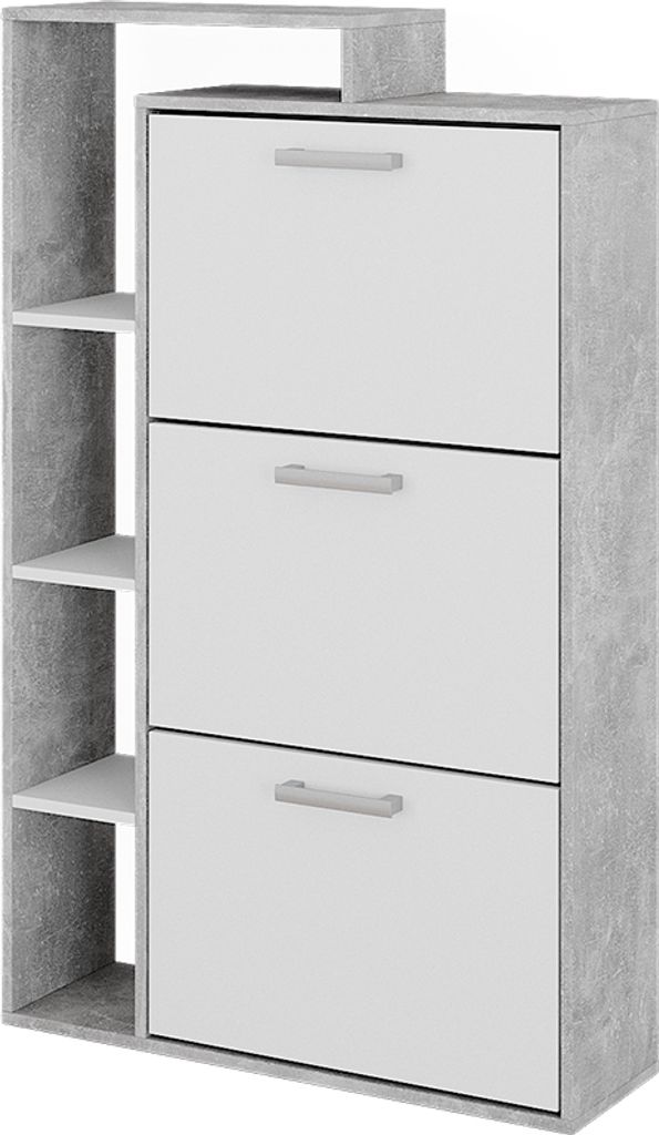 Výklopník na boty Vicco Orlando Bílá/beton 80 x 128.3 cm se Obrázek produktu 