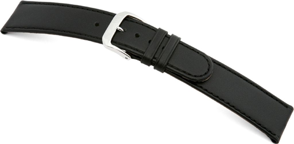 Happel Lederband Louisville 12mm schwarz glatt