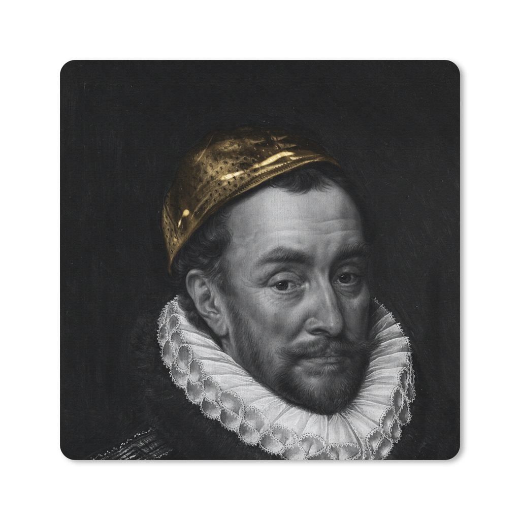 MuchoWow Mauspad Mousepad Wilhelm von Oranien - Kunst - Gemälde 30x30 cm - Mousepads - Maus Mat - Pad - Mausunterlage - Gaming