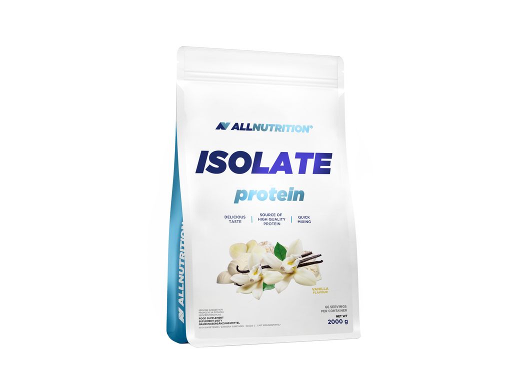 ALLNUTRITION Isolate Protein 2000g Vanille Protein-Nahrungsergänzungsmittel Muskeln Eiweiß Protein Molkenproteinisolat
