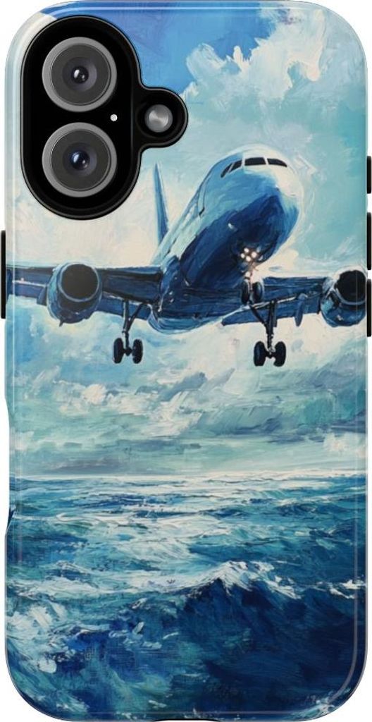 Flugzeug über dem Ozean – Hülle Kompatibel mit iPhone 16