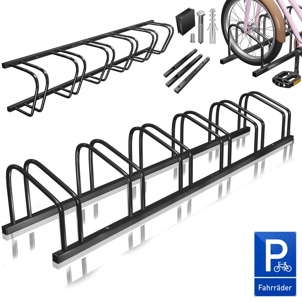KESSER® Fahrradständer inkl. Parkschild | Mehrfachständer Produktbild 