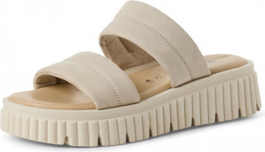 Tamaris pantolette Pantolette in Beige, Größe 40