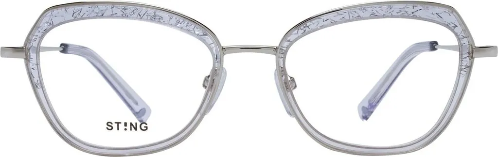 Monture Sting VST370V légère et robuste en acétate bleu transparent - 2