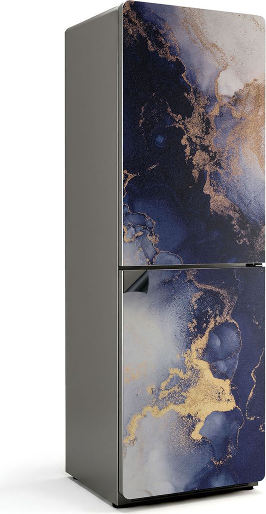 Abstraktes Muster mit Flecken – Magnetische Kühlschrank Abdeckung – Dekorfolie magnetisch Küche – Kühlschrank Magnet Deko – selbstkleben...