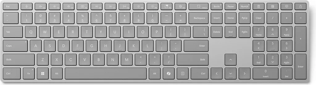 Clavier Bluetooth Microsoft Surface Gris - Accessoire sans fil AT/DE