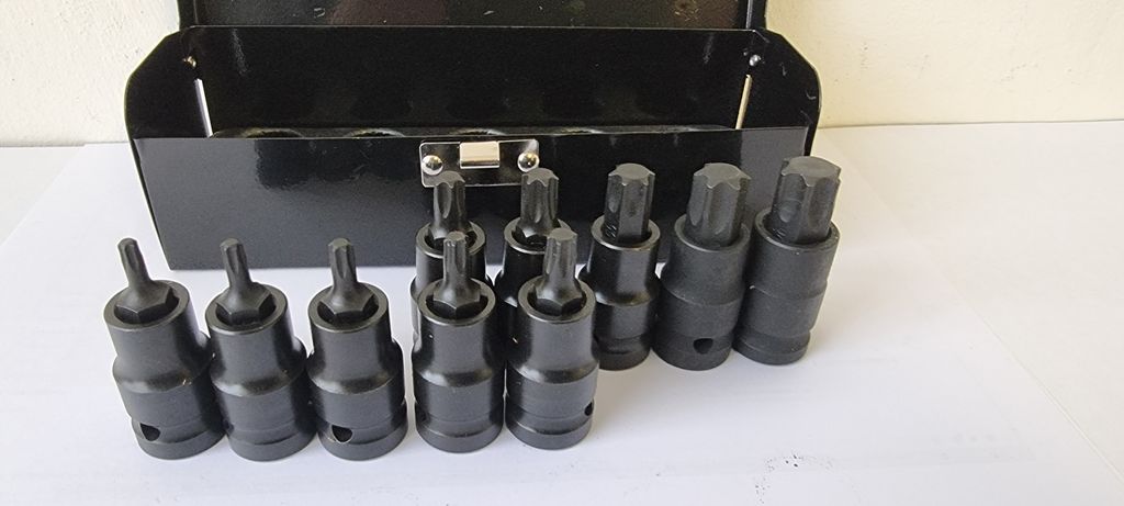 Stahlkaiser Torx Kraft Steckschlüssel Satz T20-T70 Schlagschrauber geeignet 10 tlg.