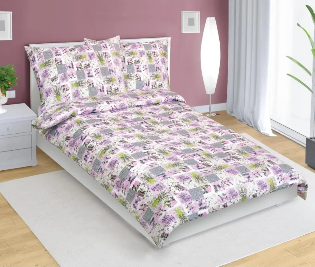 Biancheria da Letto in Cotone Grigio 140x220 - Set Parure con Federa