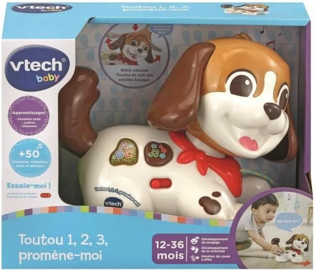 Encourager Bébé à Ramper avec Vtech Toutou 1,2,3 Promène-moi Interactif