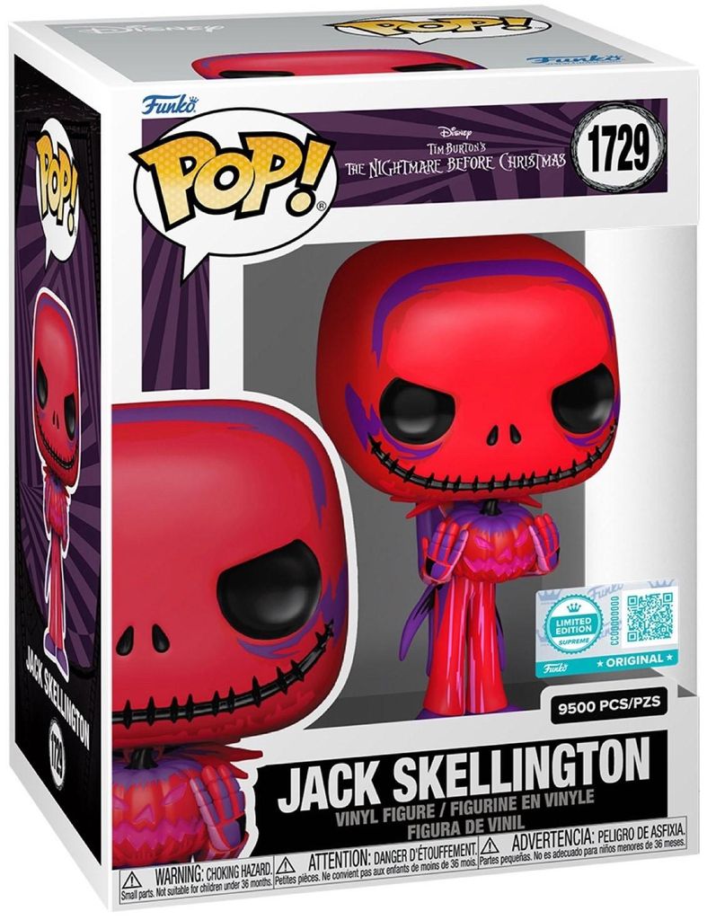 Funko Pop! The Nightmare Before Christmas - Jack Skellington (9500 Pcs Limited) #1729