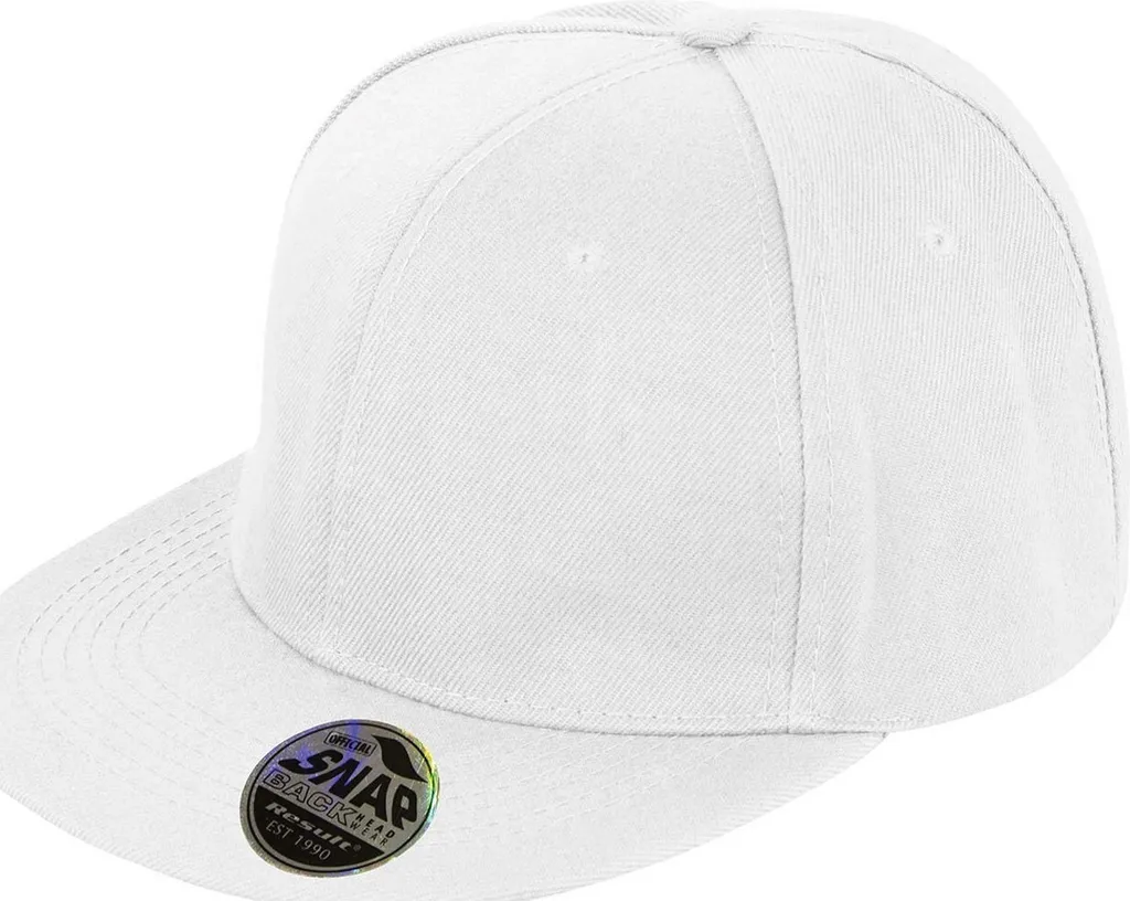 Result Bronx RW9785 Cappellino Bianco da Personalizzare - Snapback PRO