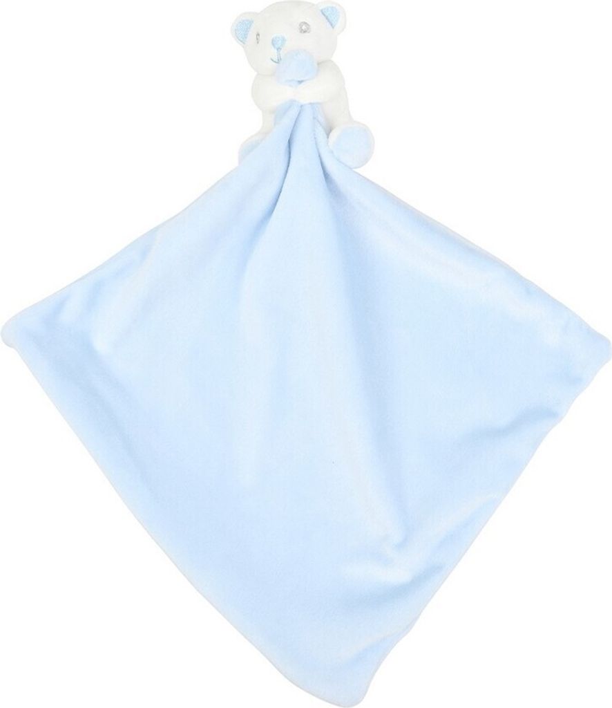 Mumbles Baby Schnuffeltuch mit Rassel PC4014 (Einheitsgröße) (Blau Bär)