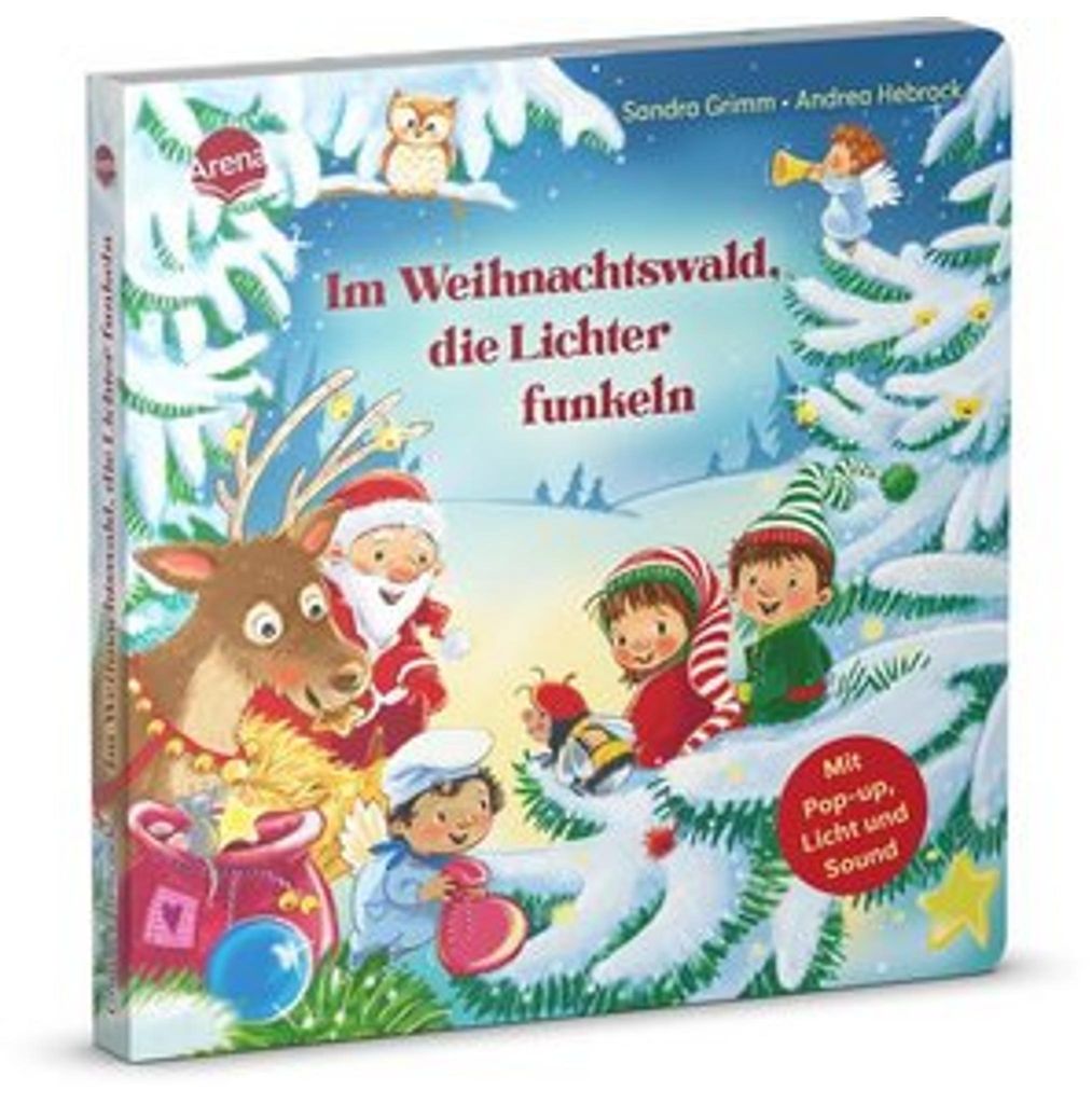 Im Weihnachtswald, die Lichter funkeln
