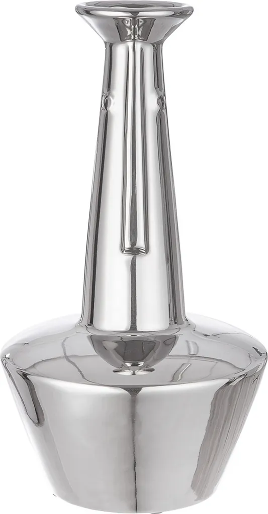 Gilde Vase Viso en céramique argentée 32,5 cm - Réf 47476 Lot de 2
