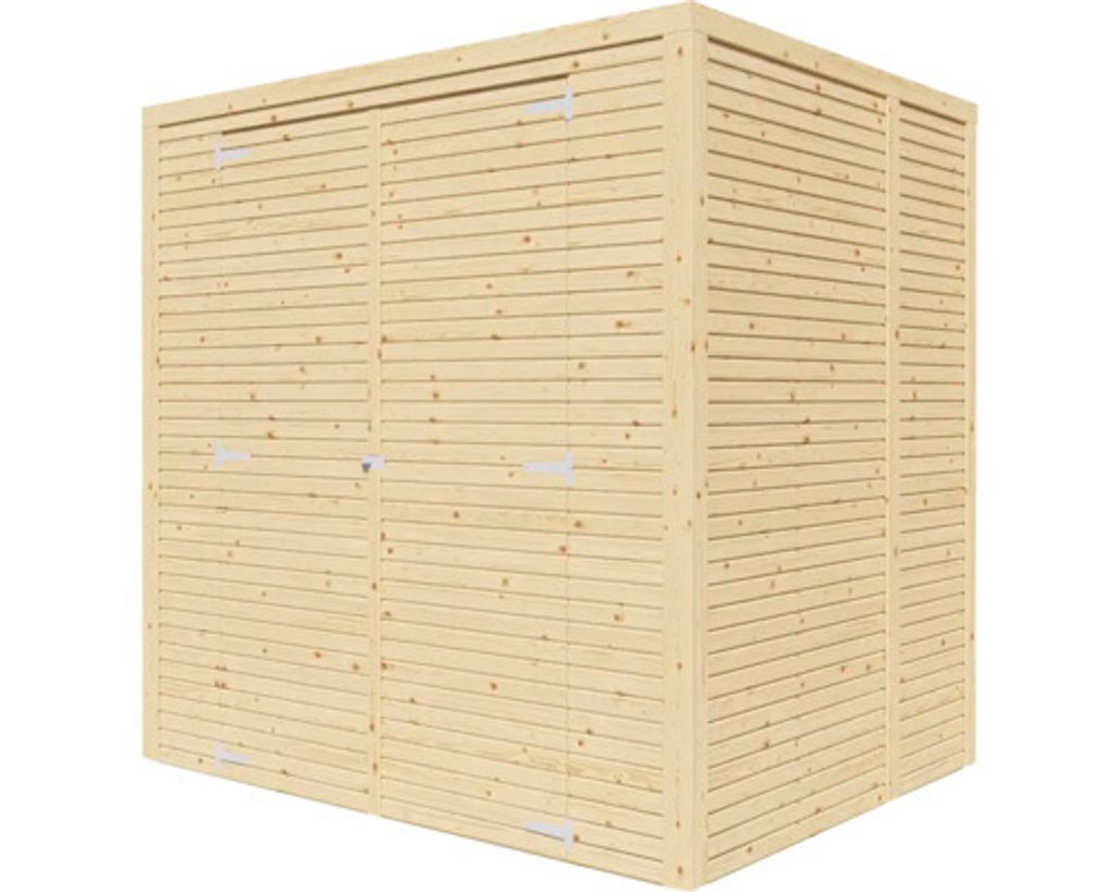 Bertilo Gerätehaus Box 2 - 18 mm naturbelassen Box 2: 208 x Produktbild 6
