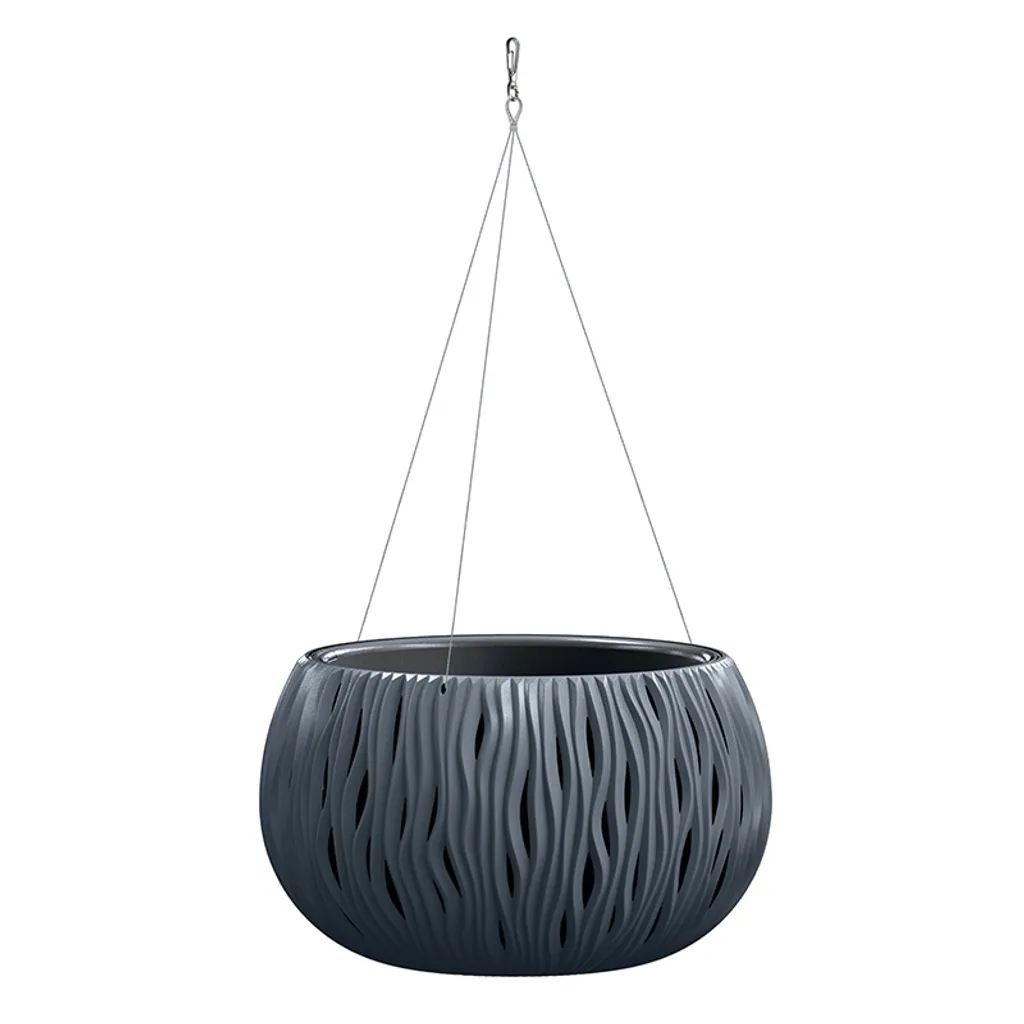 Pot de fleurs DSK370WS-S433 Bowl Sandy WS Prosperplast Anthracite 37cm - 4