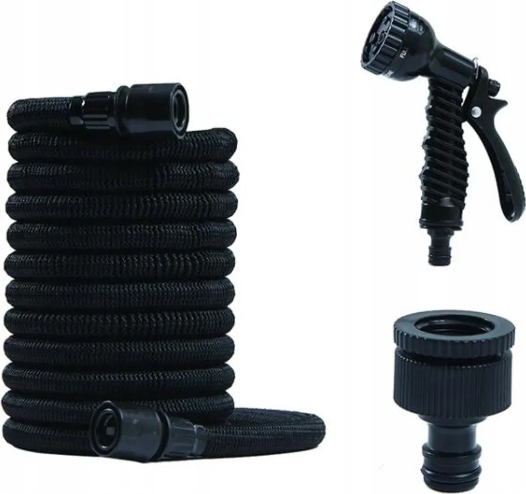 Tuyau D'arrosage Flexible 30m Premium Pistolet Poignée pour Jardinage