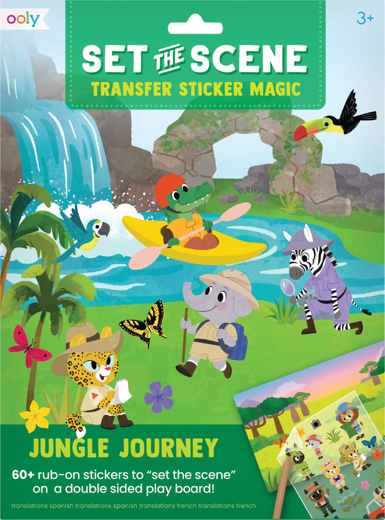 Ooly Set The Scene Transfer Aufkleber Jungle Journey