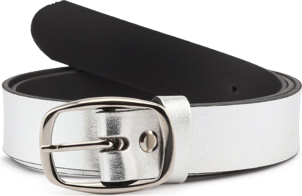 Merry Style Damen Gürtel Ledergürtel D41(Silber, 95 cm (Gesamtlänge 114 cm))