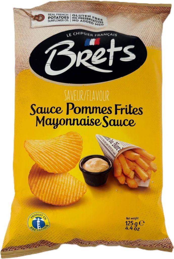 Brets knusprige Chips Pommes Frites Sauce Geschmack 125g Produktbild 