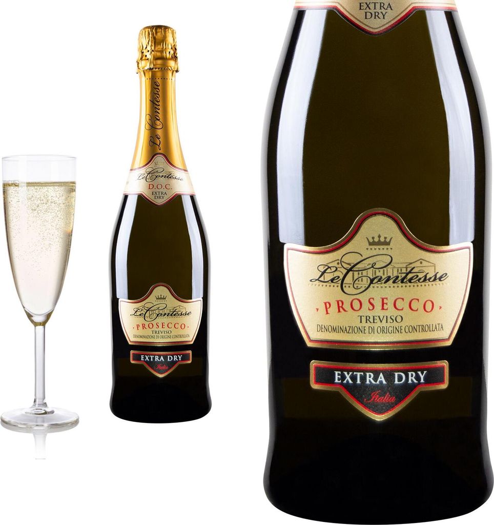 Prosecco di Treviso Spumante extra dry von Le Contesse - Schaumwein