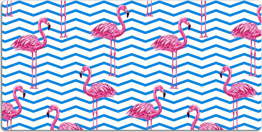 Schreibtischmatte Tischunterlage 100x50 cm Mauspad - Flamingos