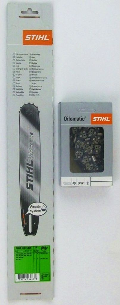 Stihl 30030005306 Führungsschiene 0,325' 1,6mm +1xStihl 3639 000 0056 original Vollmeißelkette 32 cm 325' 1,6 mm 56 Glieder Stihl
