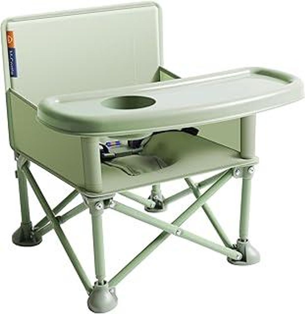Babystuhl Tragbarer Reisesitz mit Tablett|Klappbarer Kleinkindsitz Booster Dining Chair|Großartig für Camping, Strand, Rasen|Kleinkind, Kindercam...
