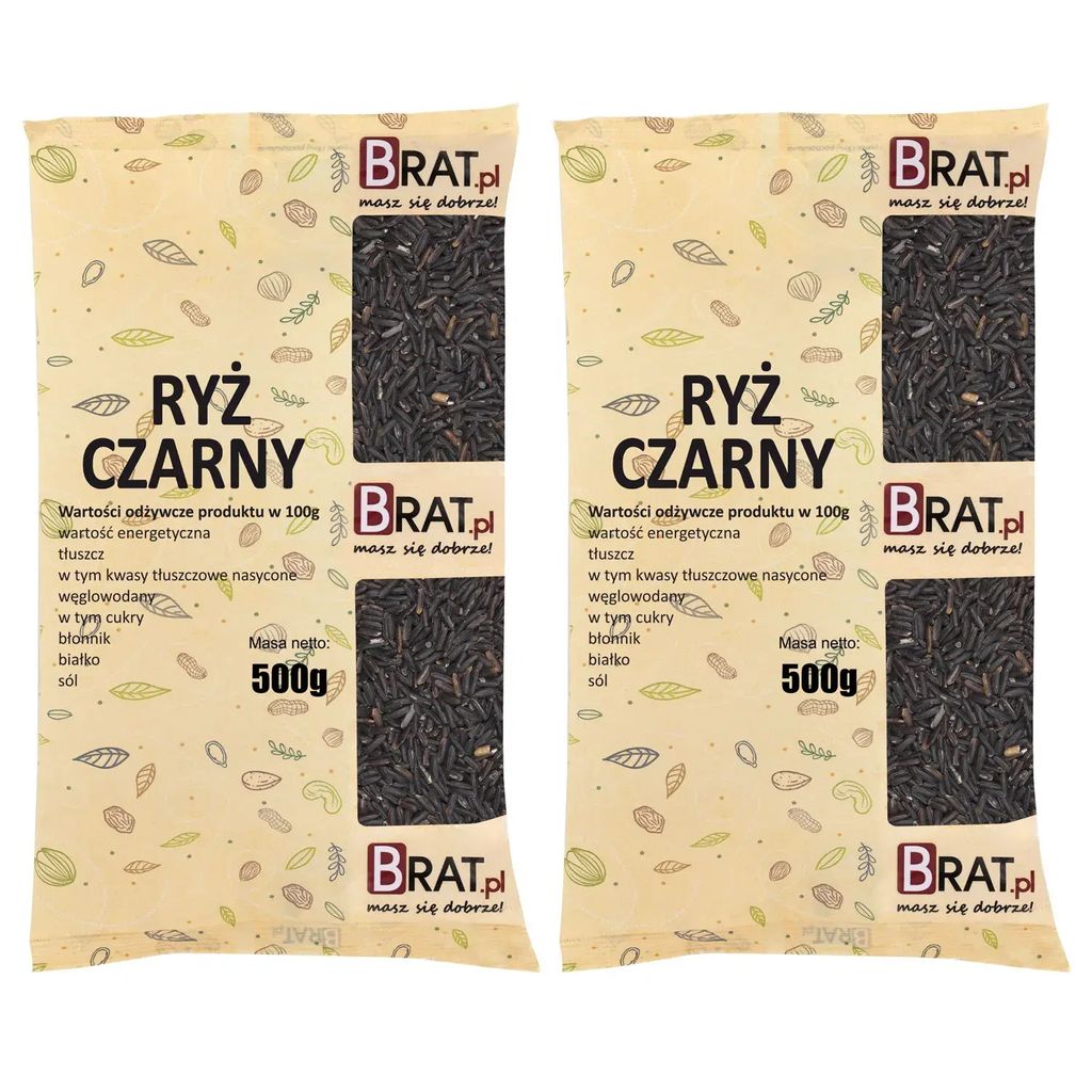 Ryż czarny 1kg  (2x500g) Zdjęcie produktu 