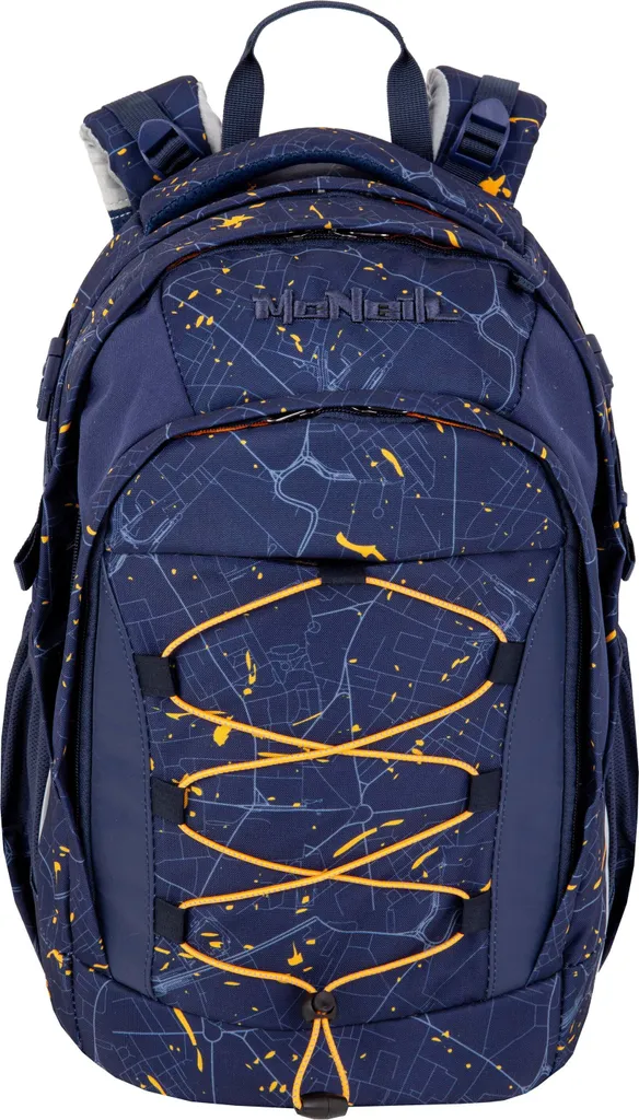 McNeill sac d'école Luca School Backpack Splash bleu marine ergonomique