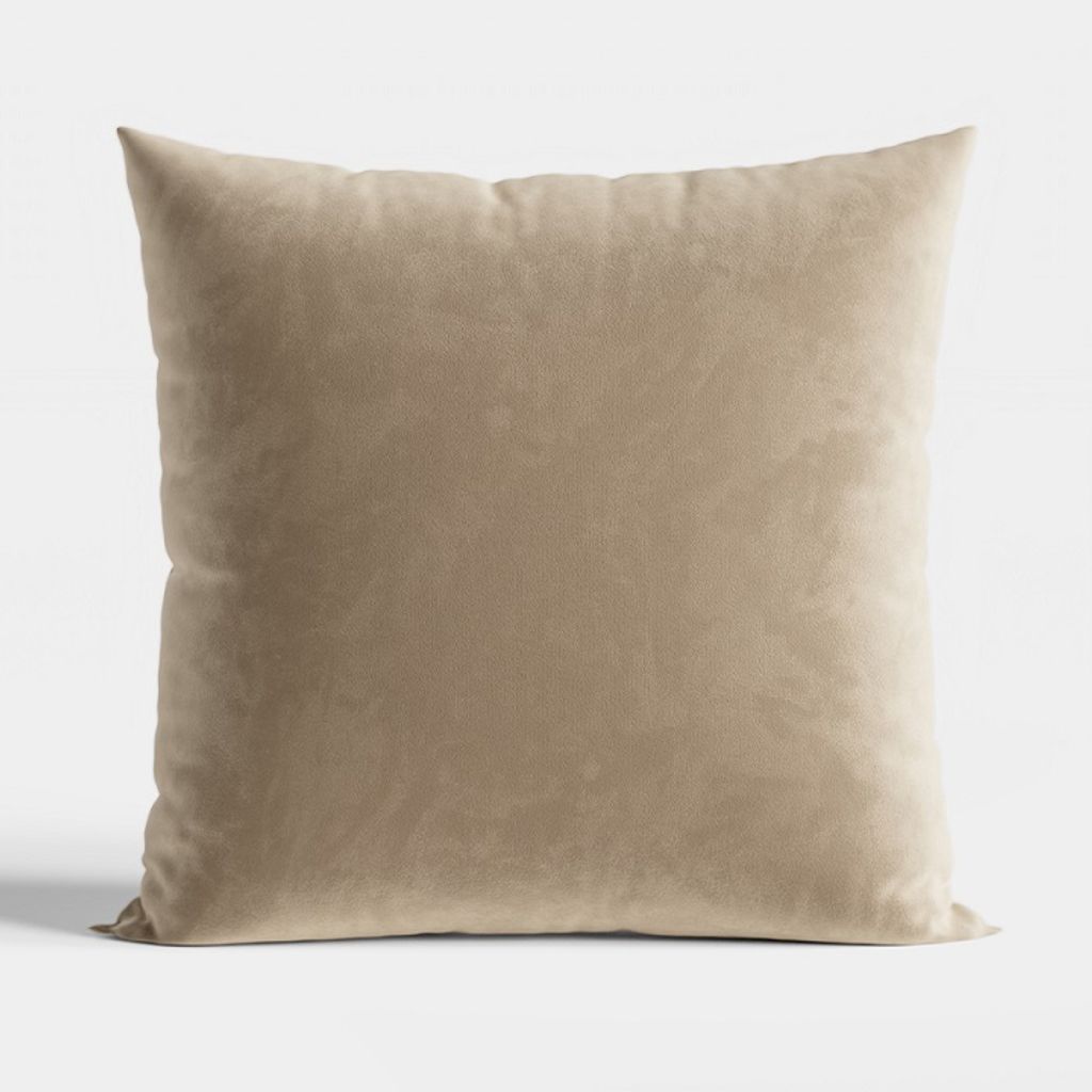 Kissenbezug 40x40 Dekorativer Samt C. Beige Produktbild 