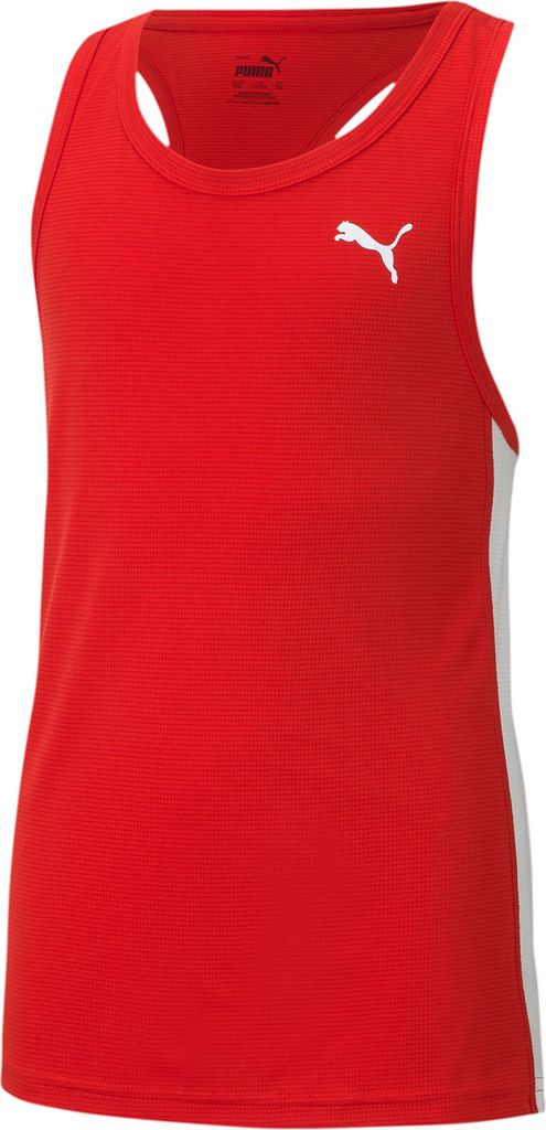 PUMA Cross The Line Singlet 2.0 Training Tank Top Kinder puma red/puma white 128