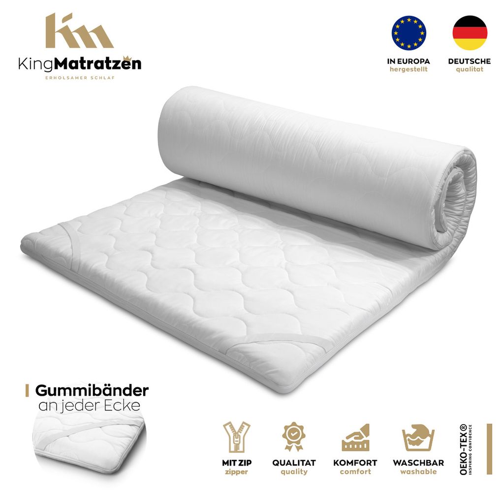 Visco Topper 140x200 Matratzentopper viscoelastisches Unterbett 3 cm