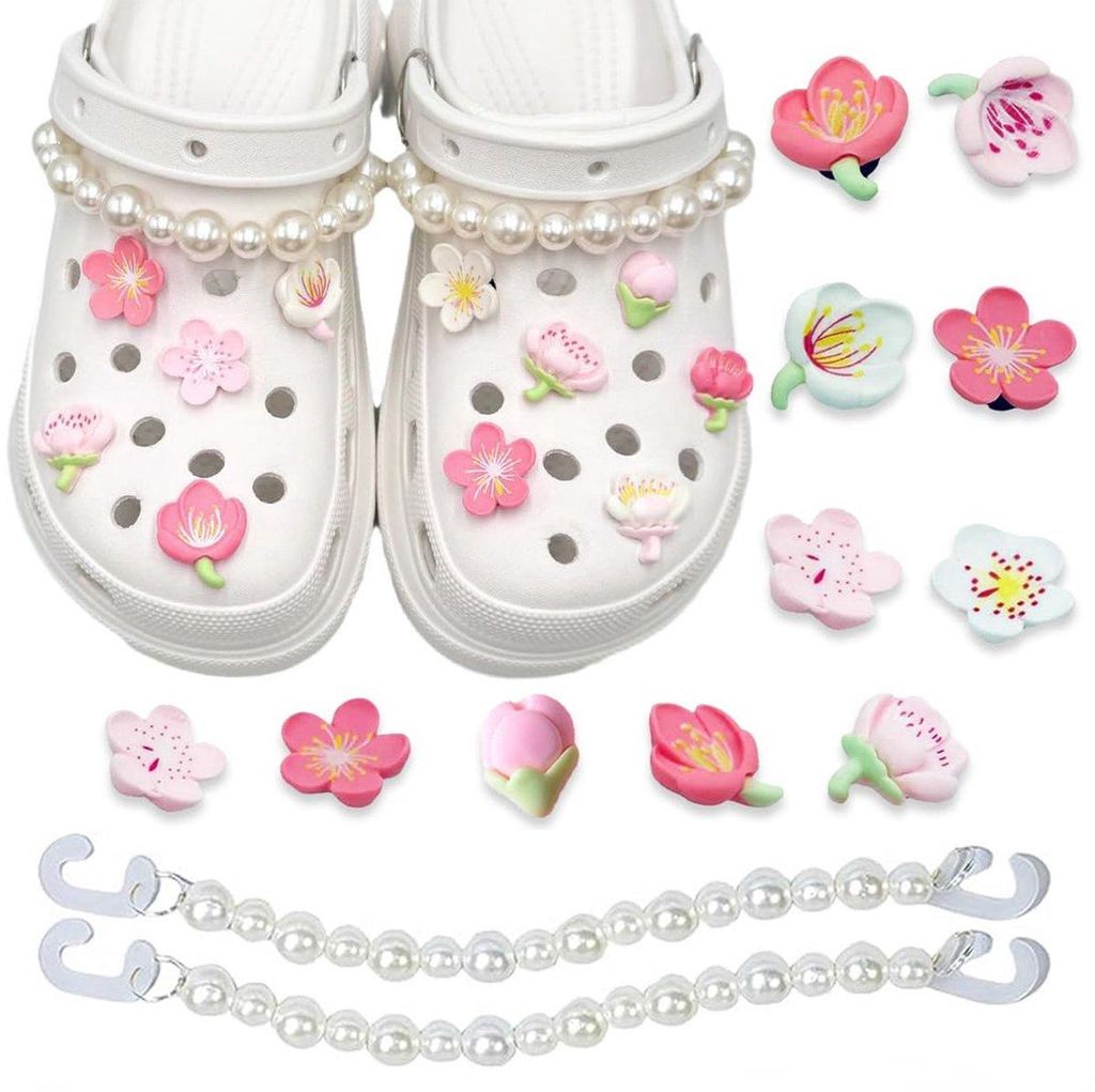 12x Crocs Pins – Blüten-Schuhcharms für Mädchen, Clog Produktbild 