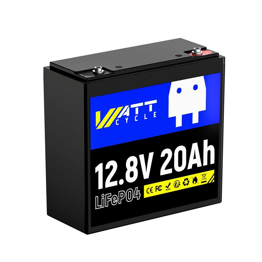 12V 20Ah LiFePO4-Batterie,EV A+ Klasse Batterie,256 W Leistung Akku-Set,20000 mAh, Geeignet für Automobile, Gartenarbeit,Schifffahrt,Trolling, Woh...