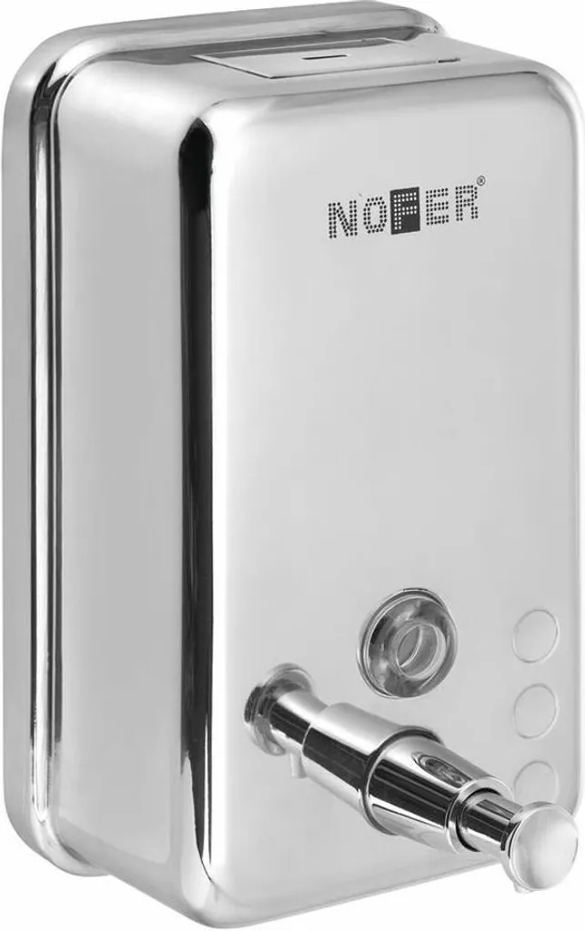 Distributeur de savon anti-goutte 1200ml en inox poli - Fin fini les fuites