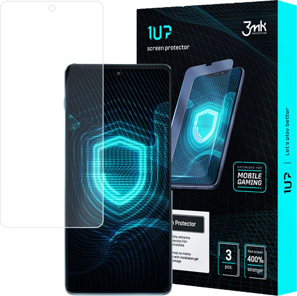 3mk Display Schutzfolie 1UP für Motorola Edge 20 Pro transparent Gaming (3 Stück)