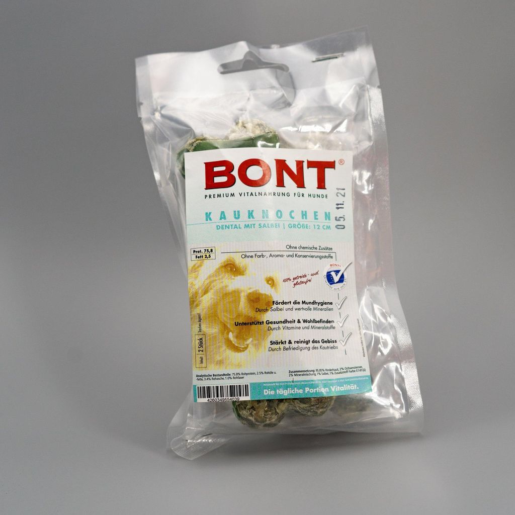 Bont Kauknochen Dental 12cm 2St
