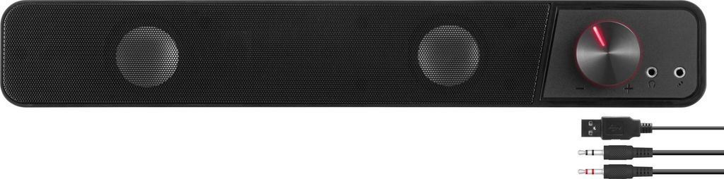 Speedlink Lautsprecher BRIO, Soundbar, Stereo, schwarz Zdjęcie produktu 