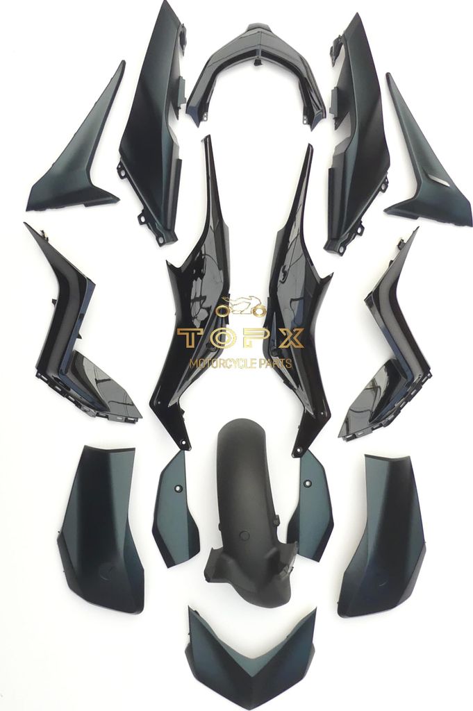 Verkleidungssatz Karosserie Seitenverkleidung Yamaha X-Max Xmax 125 300 2023+ Grün