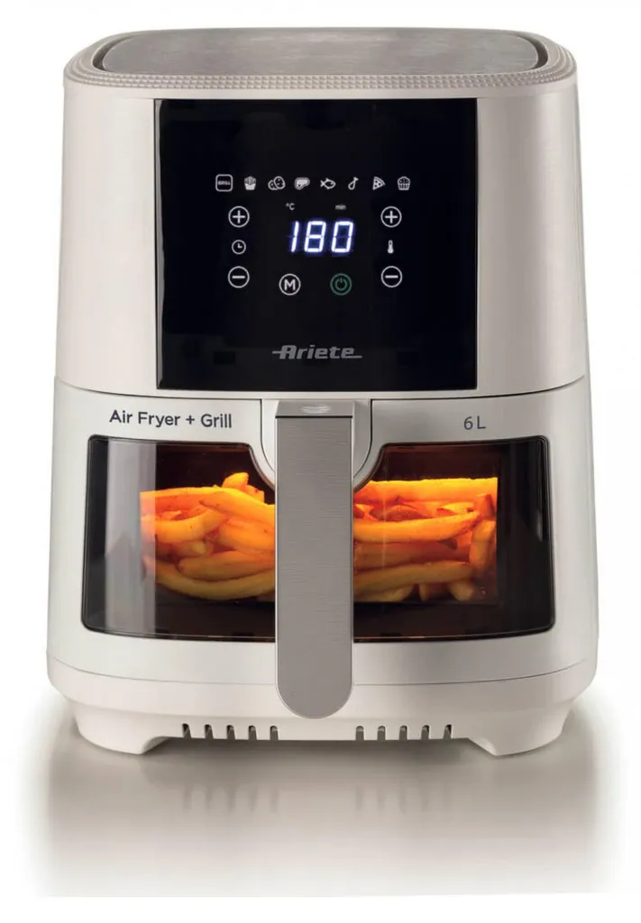 Air Fryer Ariete 4626 Tactile 6L - Cuisson 200°C et 8 Modes Automatiques