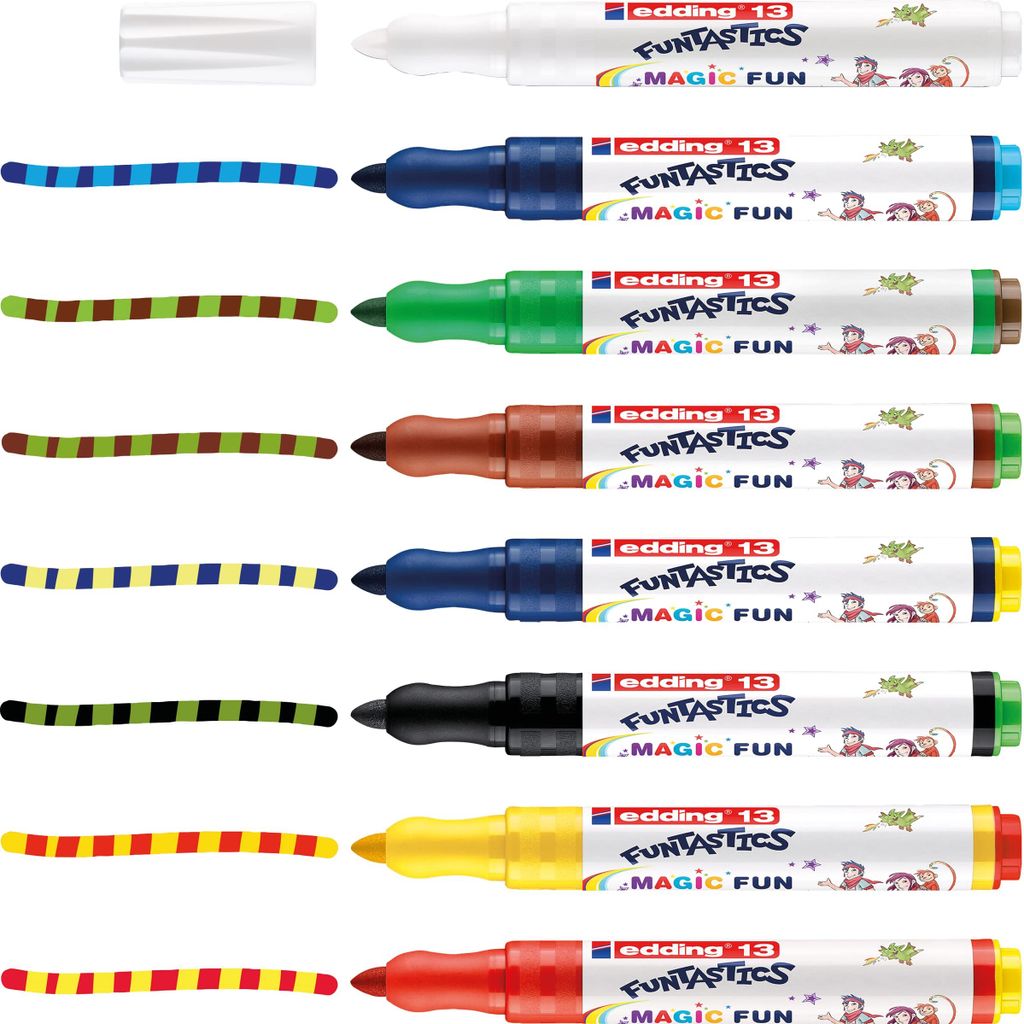 Edding 13 FUNTASTICS MAGIC FUN dětská vláknová pera Bibi & Obrázek produktu 