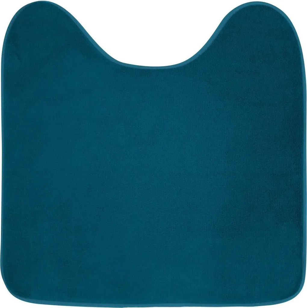 Tapis de WC VITAMINE 45 x 45 cm bleu marine - Confort et douceur Soft