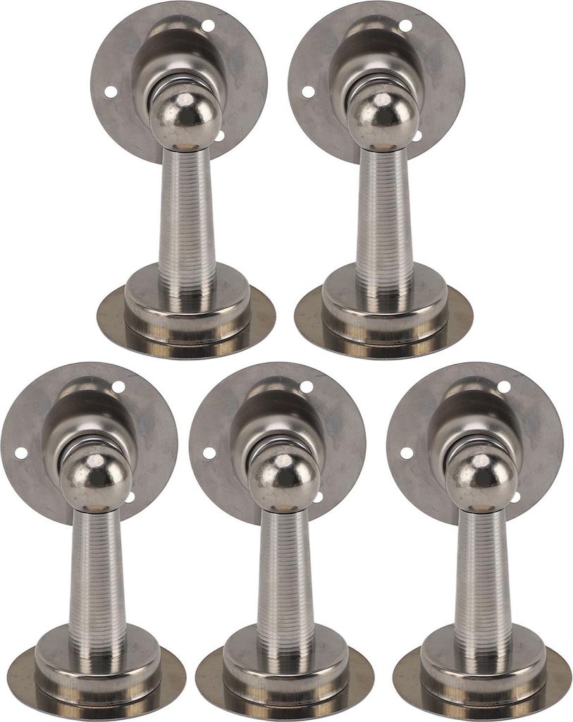 5Pcs Magnetische Türstopper Edelstahl Einfache Installation Starke Magnet Türstopper für Büro Schlafzimmer Schrank Hotel