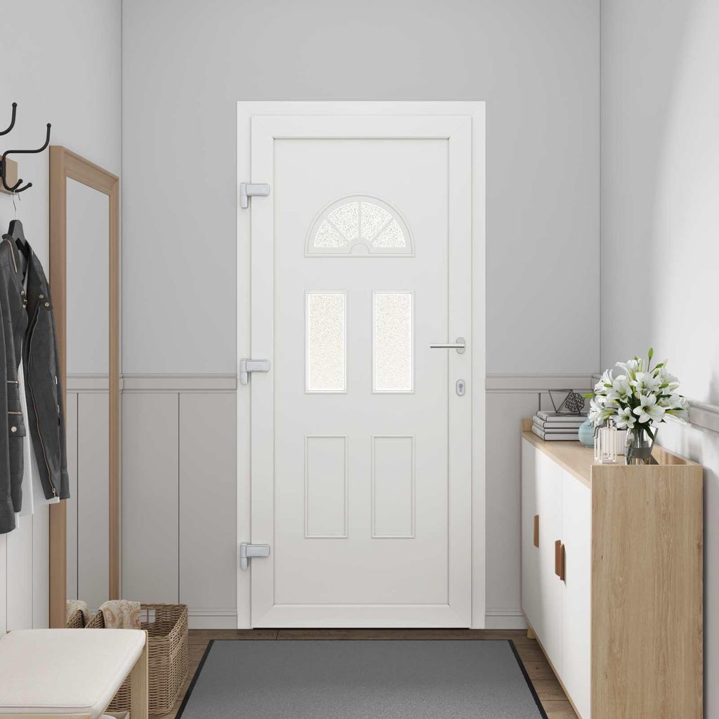 Möbel Haustüren - Anthrazit - CLORIS Vordertür Anthrazit 88x200 cm PVC,43 Kg - 387117