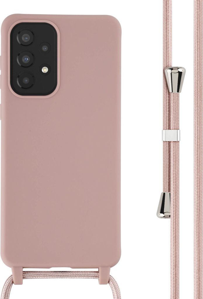 imoshion SilikonHülle mit Band Samsung Galaxy A33 - Sand Pink