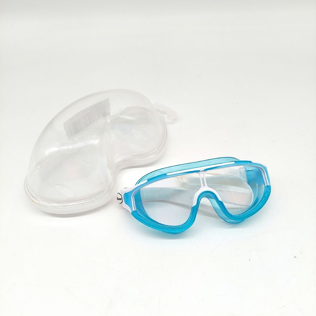 Cressi King Baloo Kid Goggles Schwimmbrille Unisex Youth AiguemarineWhite Tauchbrille