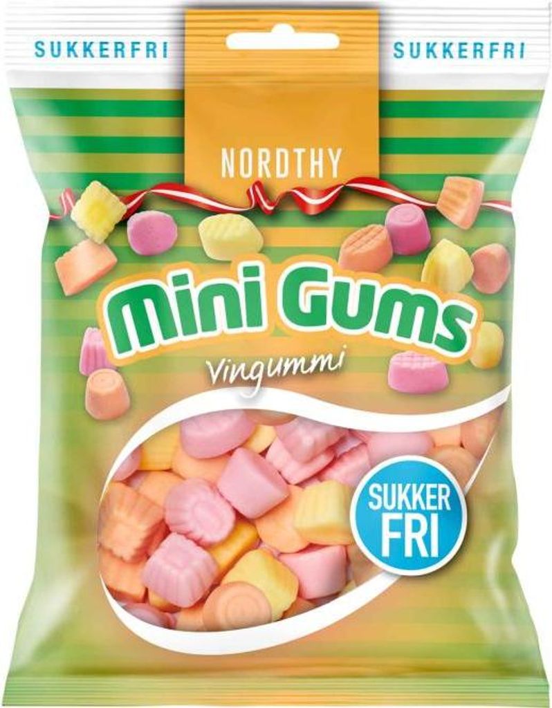 Nordthy Mini Gums Vingummi zuckerfrei 65g Produktbild 